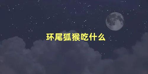 环尾狐猴吃什么