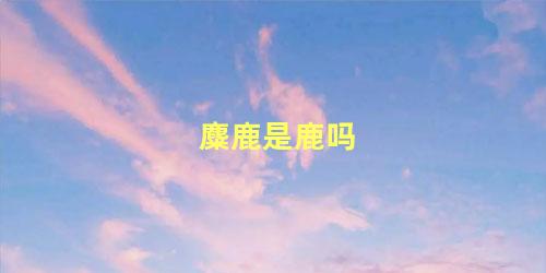 麋鹿是鹿吗